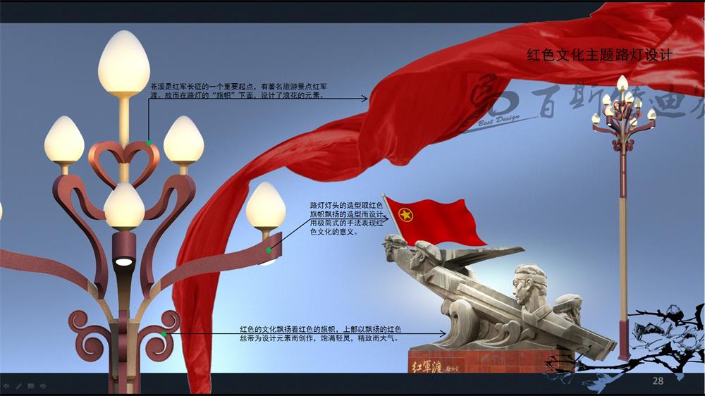 紅軍渡—路燈創(chuàng)意設(shè)計(jì)